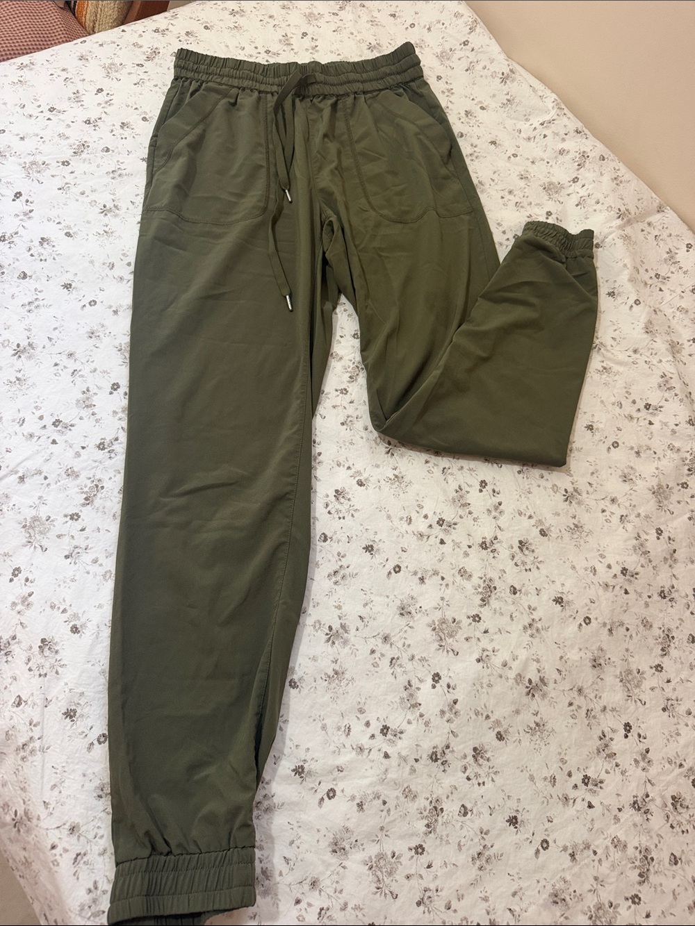 TNA Olive Green Drawstring Joggers